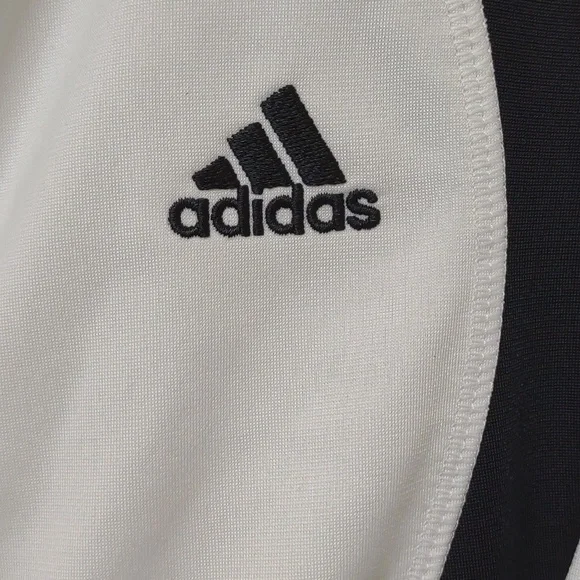 Adidas Women's Full Zip LS Stand Collar Snap HandWarmer Pockets Track Jacket Vtg - Picture 3 of 16